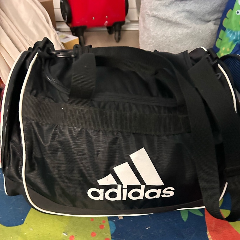 Adidas Black Sports Duffel Bag
